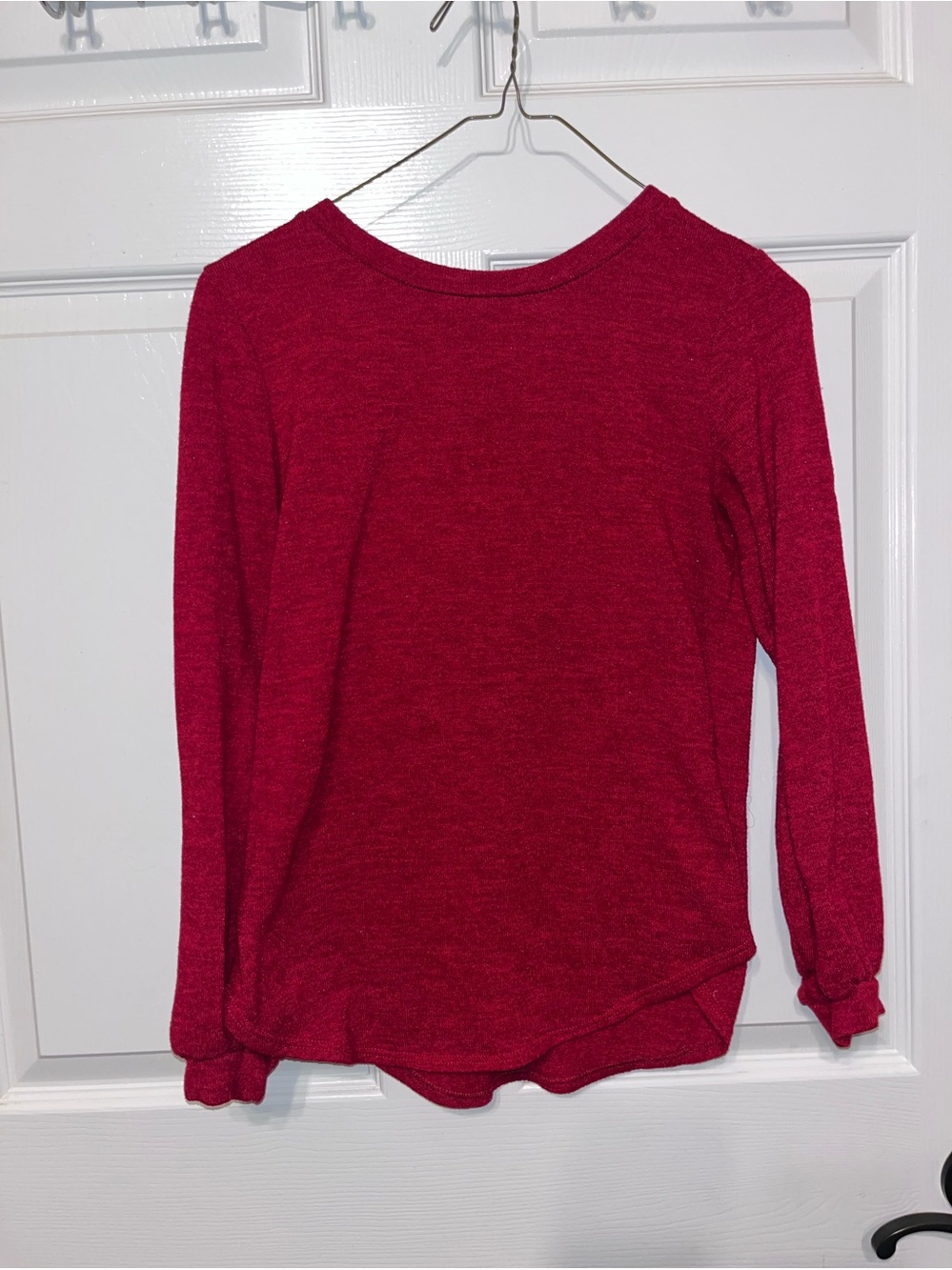 Women Long Sleeve Tee - Red